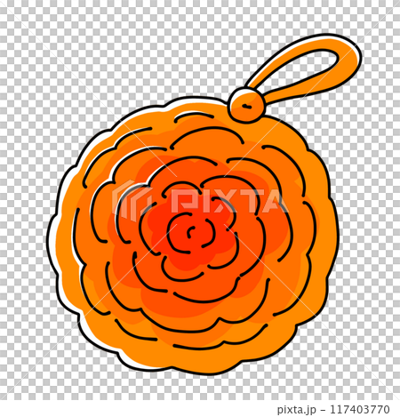 ゆるめシンプルアクリルたわし　ベタ塗り 117403770