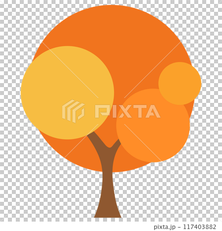 Cartoon trees autumn 117403882