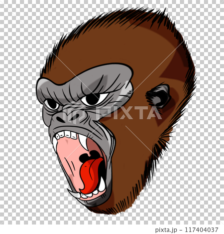 The Kong or gorilla animal concept png image. 117404037