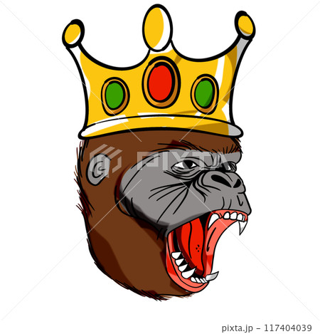 The Kong or gorilla animal concept png image. The Kong or gorilla animal concept png image. 117404039