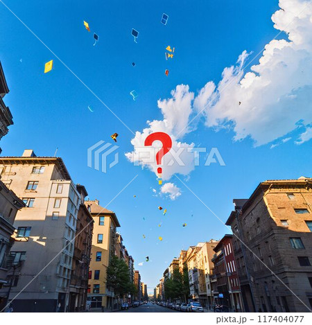 青空に舞う疑問 青空に舞う疑問 117404077