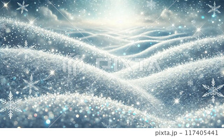 雪国　一面雪　綺麗　(AI生成) 117405441