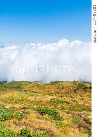 秋の鳥海山登山:七高山からの眺め 秋の鳥海山登山:七高山からの眺め 117405881