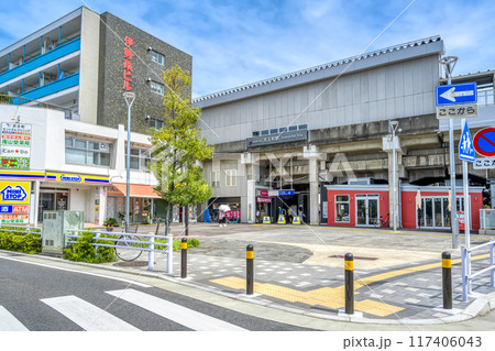 横浜市保土ケ谷の都市風景　天王町駅 117406043