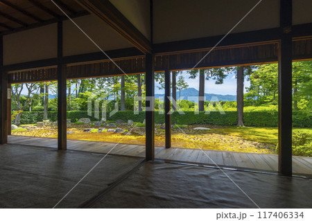 夏の京都洛北　圓通寺　美しい庭園 117406334