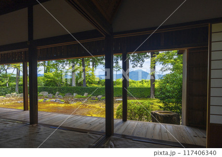 夏の京都洛北　圓通寺　美しい庭園 117406340