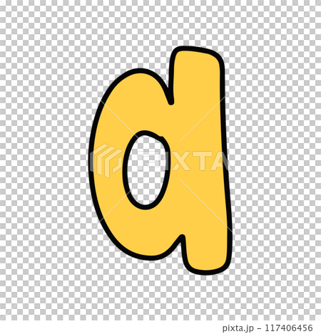 Hand drawn a to z alphabet letter for brand logo, icon, decoration, cute font, typography, text, calligraphy, initials, print, card, clip art, sticker, tattoo, merchandise, ad, education book, names 117406456