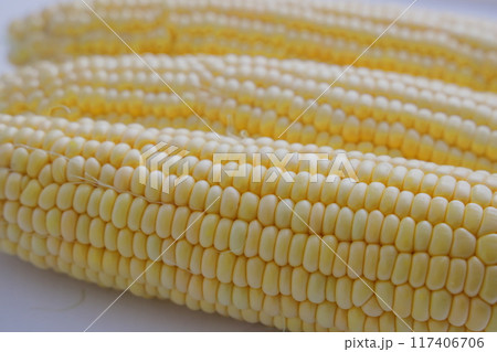 夏が旬の甘くて美味しいトウモロコシ　ゴールデンコーン 117406706