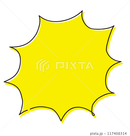パステル調　吹き出し素材_9 117408314