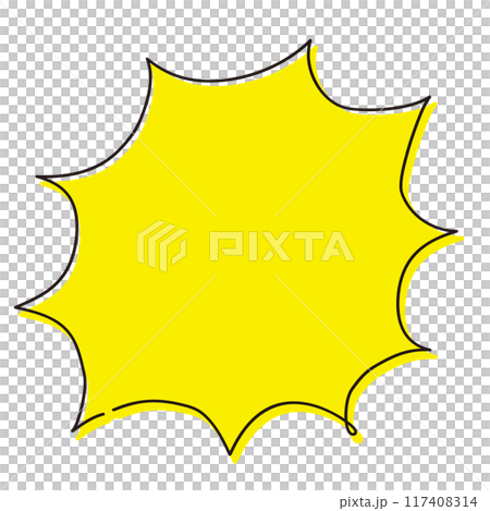 パステル調　吹き出し素材_9 117408314