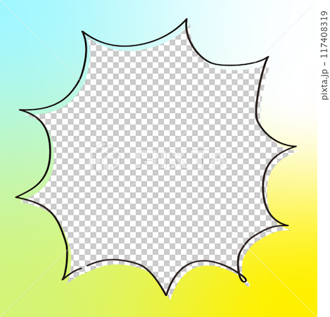 Pastel-colored speech bubble material_6 117408319
