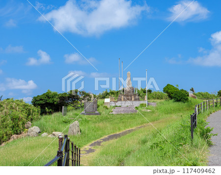 夏の長崎県対馬市の殿崎の風景 117409462