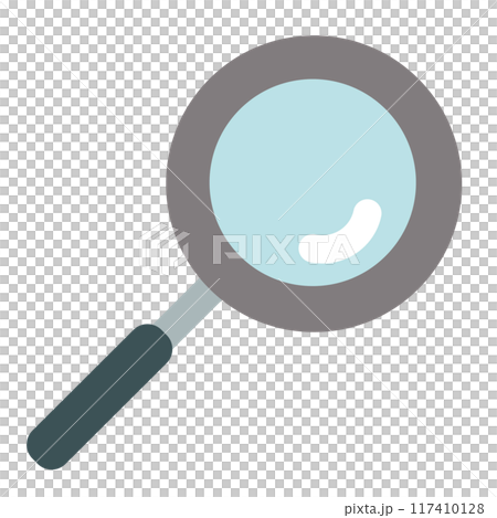 虫眼鏡アイコン　虫めがねのベクターイラスト 117410128