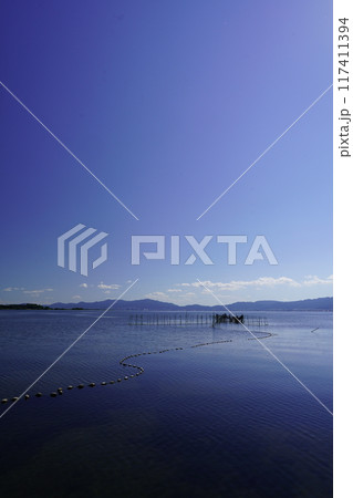 琵琶湖エリ網漁 117411394