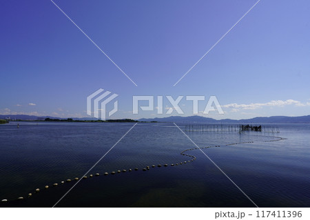 琵琶湖エリ網漁 琵琶湖エリ網漁 117411396