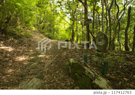 果無越えの三十三石像(第28番観音) 【奈良県十津川村】 果無越えの三十三石像(第28番観音) 【奈良県十津川村】 117412763