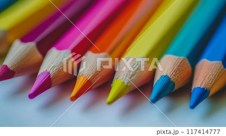 Back to School: Colored Pencils on Paper	 117414777