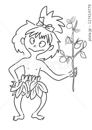 妖怪　キジムナー　線画 117414779