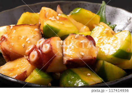 真蛸ときゅうりのコチュジャン和え 117414936