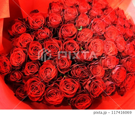 赤いバラの花束 赤いバラの花束 117416069
