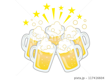 乾杯！みんなでビール 117416604