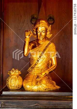 Nang Kwak is Woman Statue Beckoning happy Lot in Nang Kwak is Woman Statue Beckoning happy Lot in 117416738