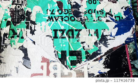 Collage of Old Colorful Posters. Ripped Torn Crumpled Paper. Wall Backdrop Placard Texture. Urban Street Posters Collage. Concert Posters Multilayered Seamless Loop Stop Motion Collage of Old Colorful Posters. Ripped Torn Crumpled Paper. Wall Backdrop Placard Texture. Urban Street Posters Collage. Concert Posters Multilayered Seamless Loop Stop Motion 117416739