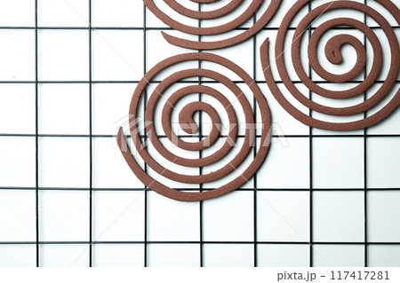 Mosquito coils with a brown center Mosquito coils with a brown center 117417281