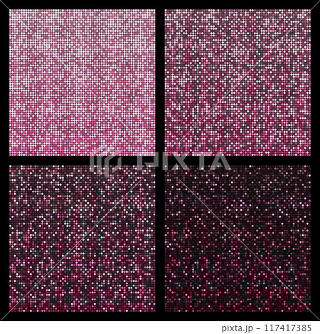 ホログラム 円 ピンク 117417385