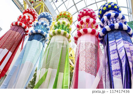 東北の夏祭り　仙台七夕まつり2024　宮城県仙台市 117417436