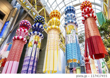 東北の夏祭り　仙台七夕まつり2024　宮城県仙台市 117417455