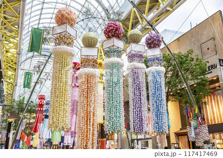 東北の夏祭り　仙台七夕まつり2024　宮城県仙台市 117417469