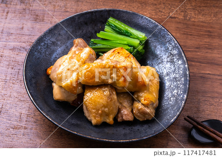鶏ももの粕漬けオーブン焼き 鶏ももの粕漬けオーブン焼き 117417481