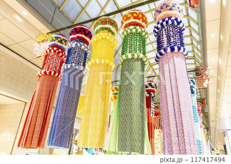 東北の夏祭り 仙台七夕まつり2024 宮城県仙台市 東北の夏祭り 仙台七夕まつり2024 宮城県仙台市 117417494