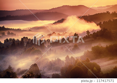 Morning mountain landscape 117417571