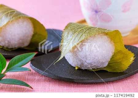 和菓子 桜餅 和菓子 桜餅 117419492