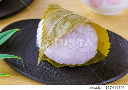 和菓子 桜餅 和菓子 桜餅 117419503