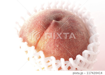 緩衝材に包まれてる桃 117420414