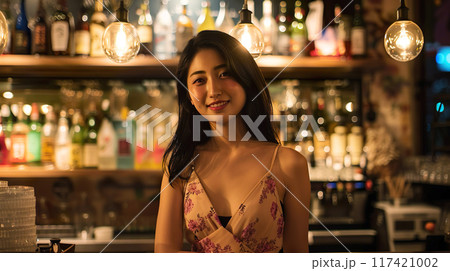 ナイトワークで頑張る女性03 117421002