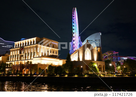 都会の夜の風景 117421726