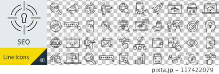SEO 相關圖示集 117422079