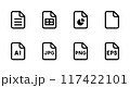 ファイル・データアイコンのセット 117422101