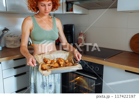baked chicken in oven at home baked chicken in oven at home 117422197