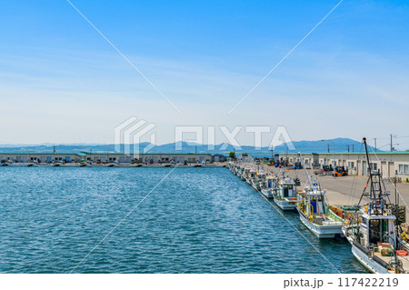 道東サロマ湖の小さな漁港 栄浦漁港 117422219