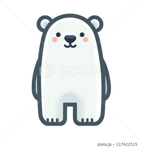 シロクマのイラスト 117422515