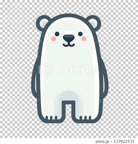 シロクマのイラスト 117422515