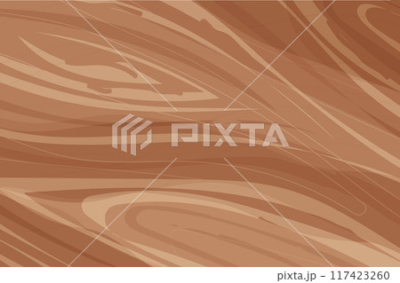 Wood annual rings texture top view surface. Tree material, plank or panel. Stamp of tree trunk natural timber.  117423260
