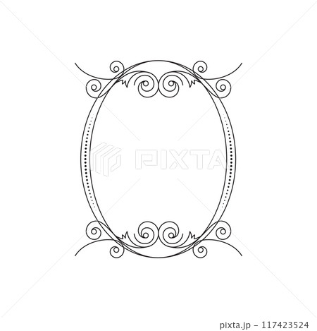 Luxury frames, borders and corners with ornate swirls 117423524