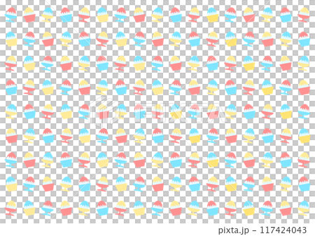 Shaved ice pattern background illustration 117424043