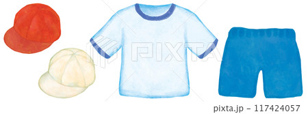 体操服のイラストセット 体育 117424057